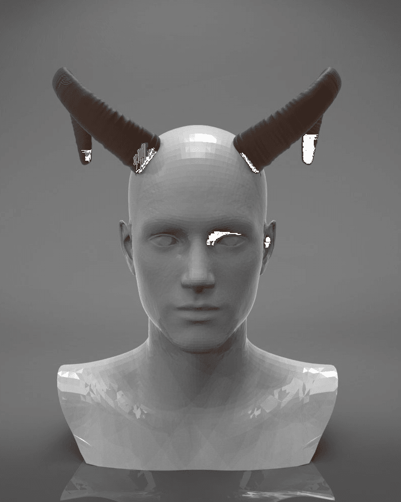 Mouflon Horns 3d model