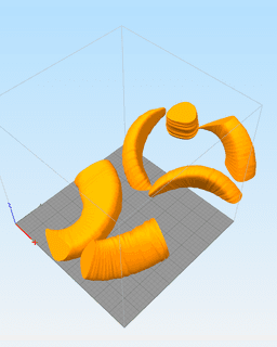 Mouflon Horns 3d model