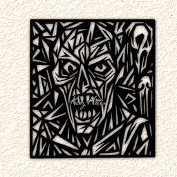 cubism horror 2 WALL ART HOME DECOR 3d model