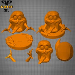 Slimer Chibi STL for 3D Printing ChibiSTL 3DXM 3d model