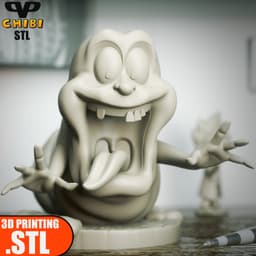 Slimer Chibi STL for 3D Printing ChibiSTL 3DXM 3d model