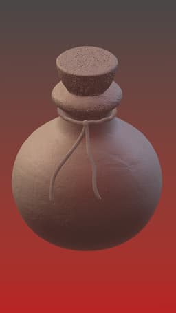 Flask (as vase/container or as RPG prop) 3d model