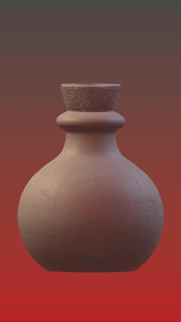 Flask (as vase/container or as RPG prop) 3d model