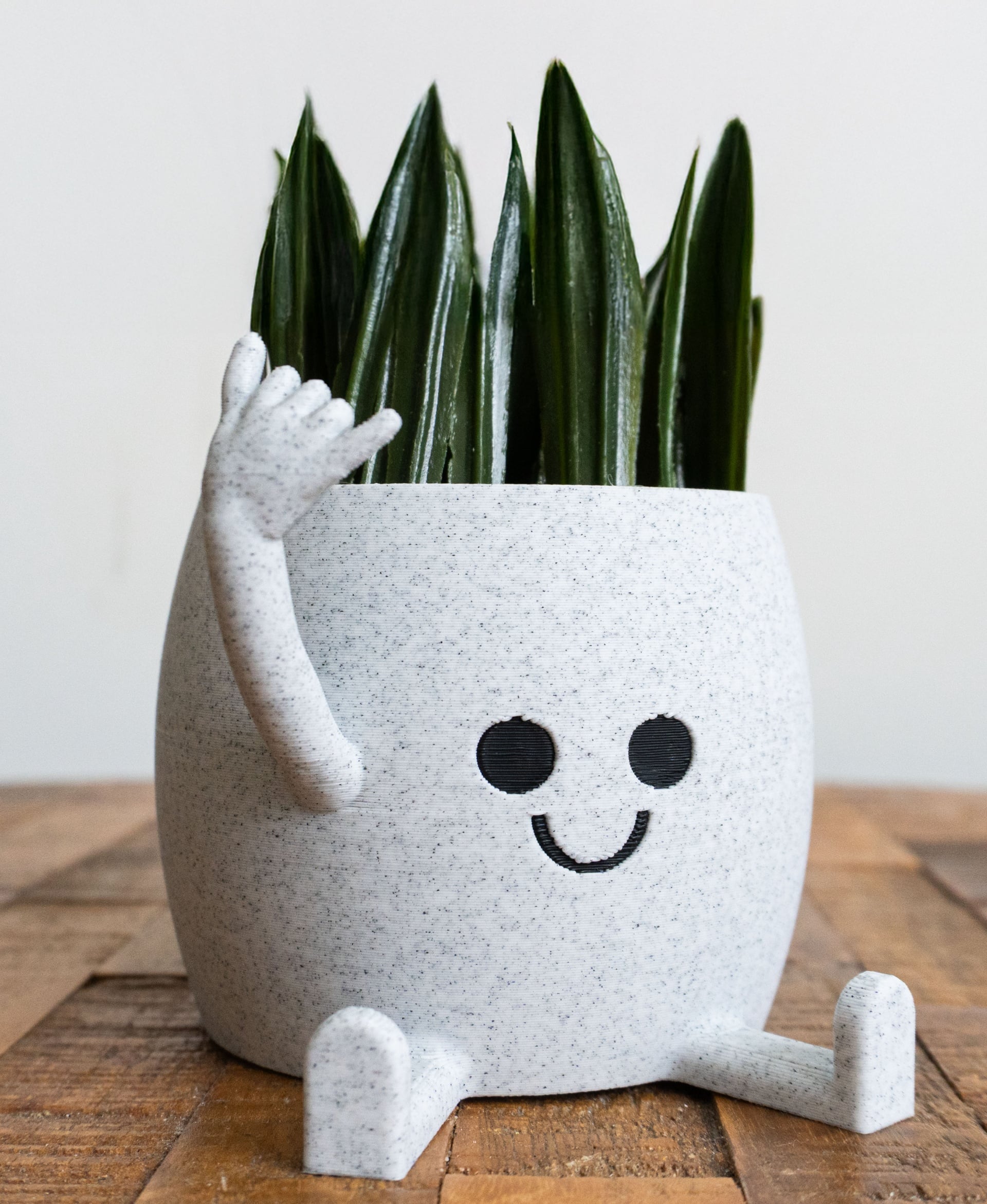 Happy Sitting Pot Surf Hand 3d model