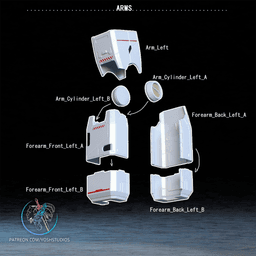 Mech RX-78 Armor 3D Printer STL File 3d model