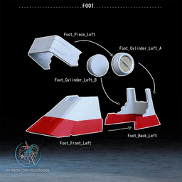 Mech RX-78 Armor 3D Printer STL File 3d model