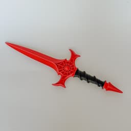 Intricate Red Obsidian Blade 3d model