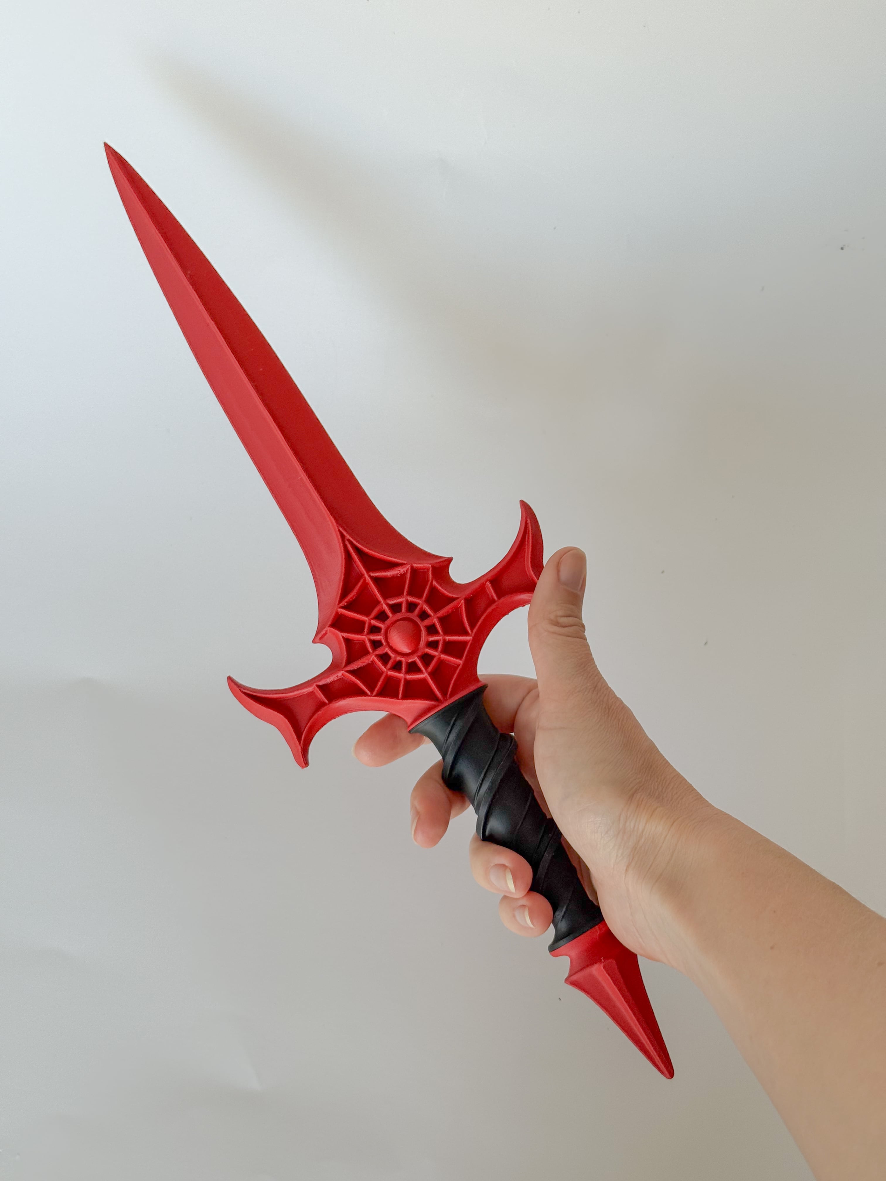 Intricate Red Obsidian Blade 3d model