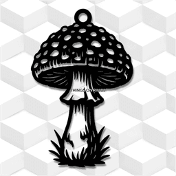 spotted mushroom layers 3d model