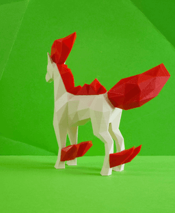 Rapidash Low Poly Pokemon 3d model