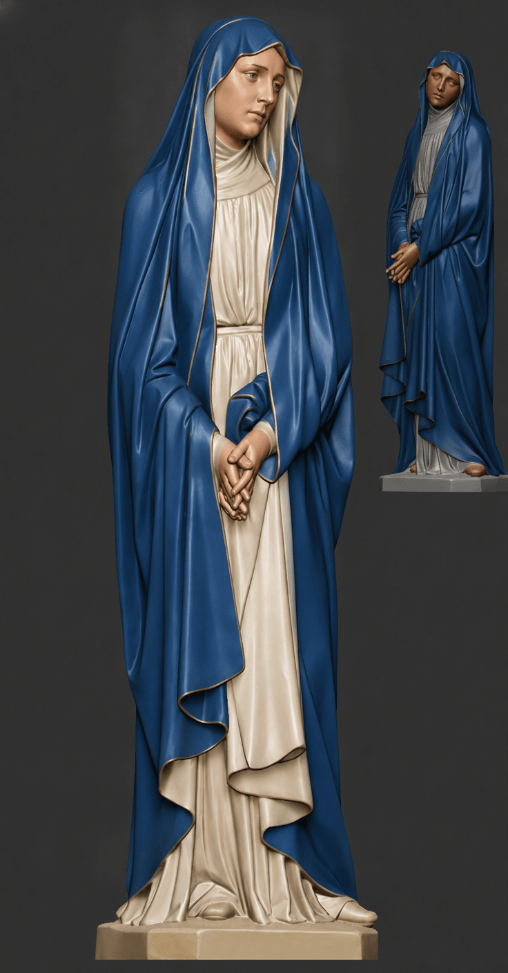 Our Lady Maria 3D Scanning STL Printable 3d model