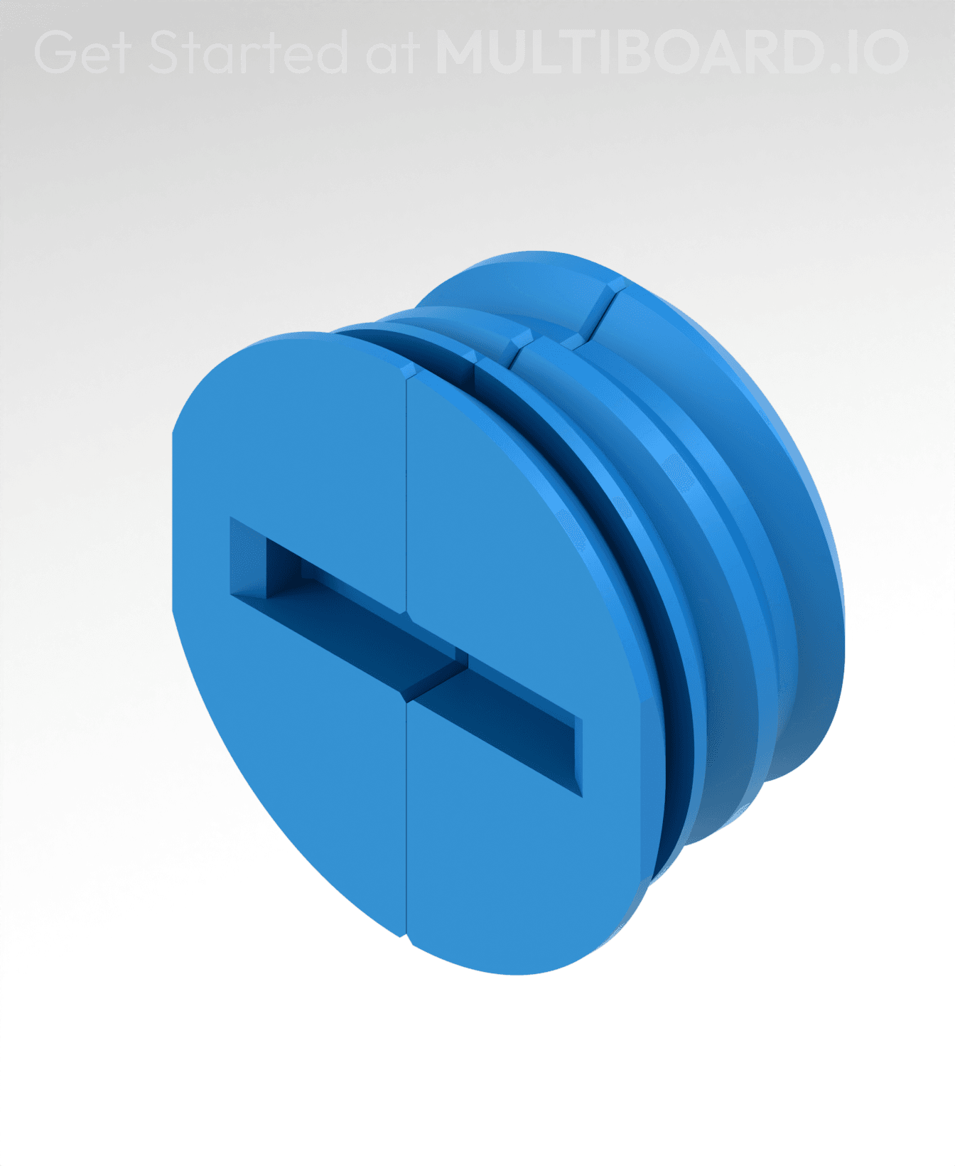 Mid Thread - Lite Fix Point (Folded) 3d model
