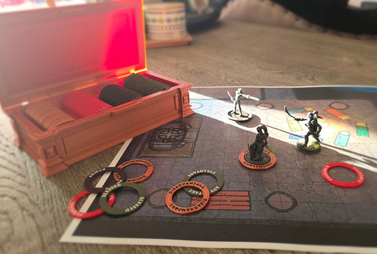 Condition Markers for TTRPG 3d model