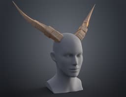 Antelope modified horns 3d model