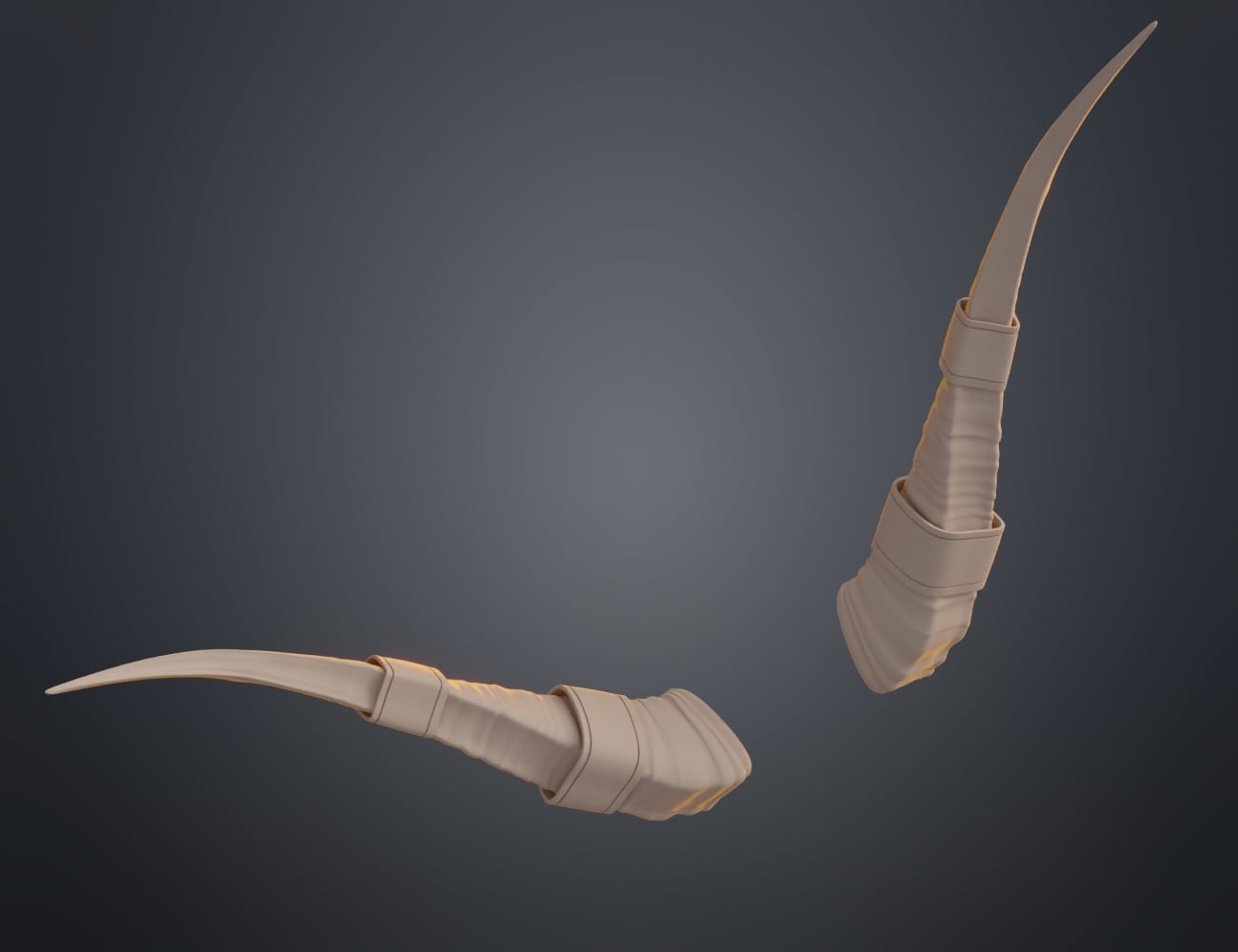 Antelope modified horns 3d model