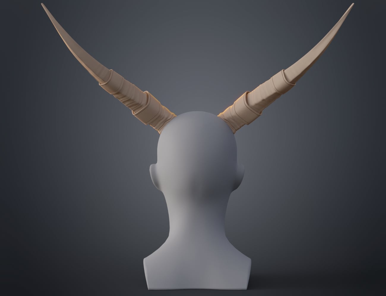 Antelope modified horns 3d model