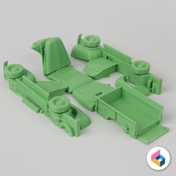 Foldable pickup truck Ford F1 3d model