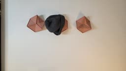 Optical Illusion Squares Set of 4 with mounting puck 3d model