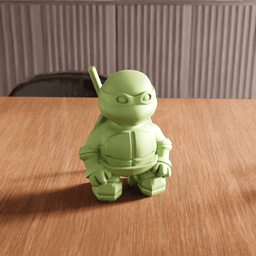 Chibi Ninja Turtle Character Figurine 3d model