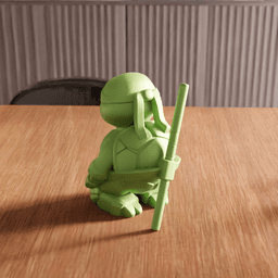 Chibi Ninja Turtle Character Figurine 3d model