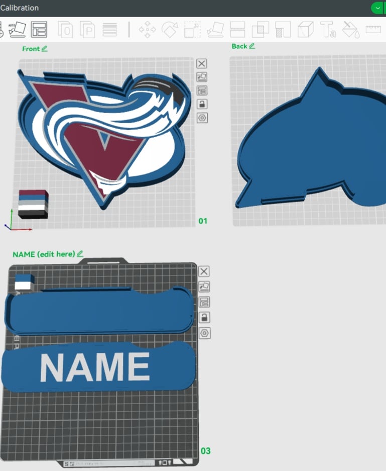 Colorado Avalanche Sign – LED Strip Compatible 3d model