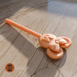 Cookie in Minnie Mouse style 3d model
