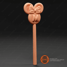 Cookie in Minnie Mouse style 3d model