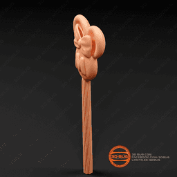 Cookie in Minnie Mouse style 3d model