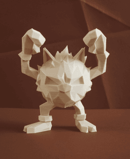 Primeape Low Poly Pokemon 3d model