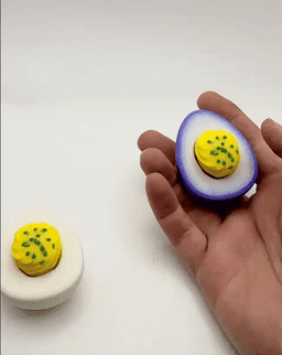 Pickled-Deviled Egg Clicker and Deviled egg Clicker 3d model