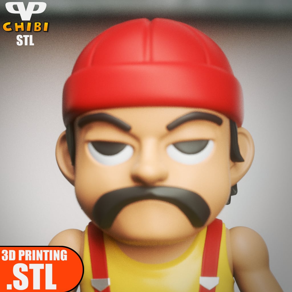 Cheech and Chong STL for 3D Printing ChibiSTL 3DXM 3d model