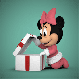 Baby Minnie -Christmas 3d model