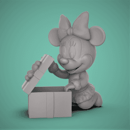 Baby Minnie -Christmas 3d model