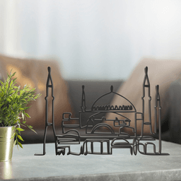Mosque Line Art, Modern, Minimalist 3d model
