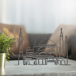 Mosque Line Art, Modern, Minimalist 3d model