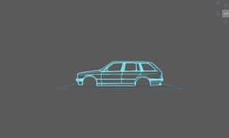 BMW - E30 Break Wall Art 3d model