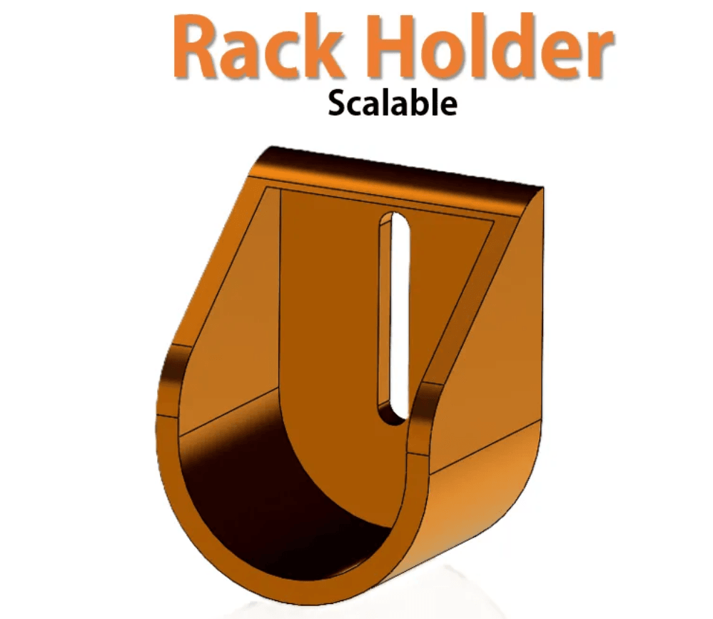 RACK HOLDER - POLE HOLDER 3d model