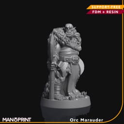 Orc Marauder, Fantasy Miniature 3d model
