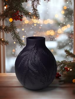 Winter Veil Vase for Christmas Decor 3d model