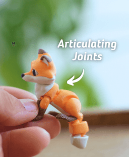 Frolicky Fox - Articulated Fidget Fox - Ludo Animal 3d model