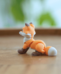 Frolicky Fox - Articulated Fidget Fox - Ludo Animal 3d model