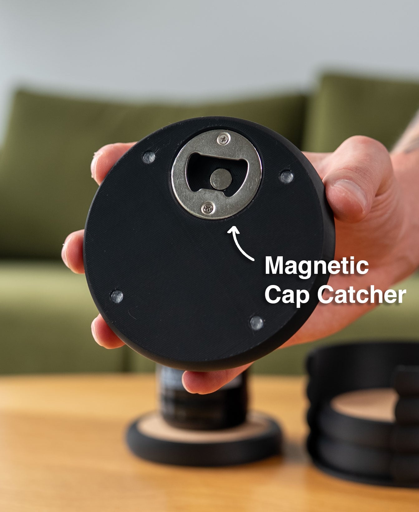 Bottle Opener Coasters v2 3d model