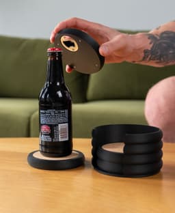 Bottle Opener Coasters v2 3d model