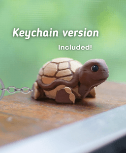 Timid Tortoise - Articulated Fidget Tortoise - Ludo Animal 3d model
