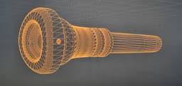 Wedge Screamer Trumpet Mouthpiece 3d model