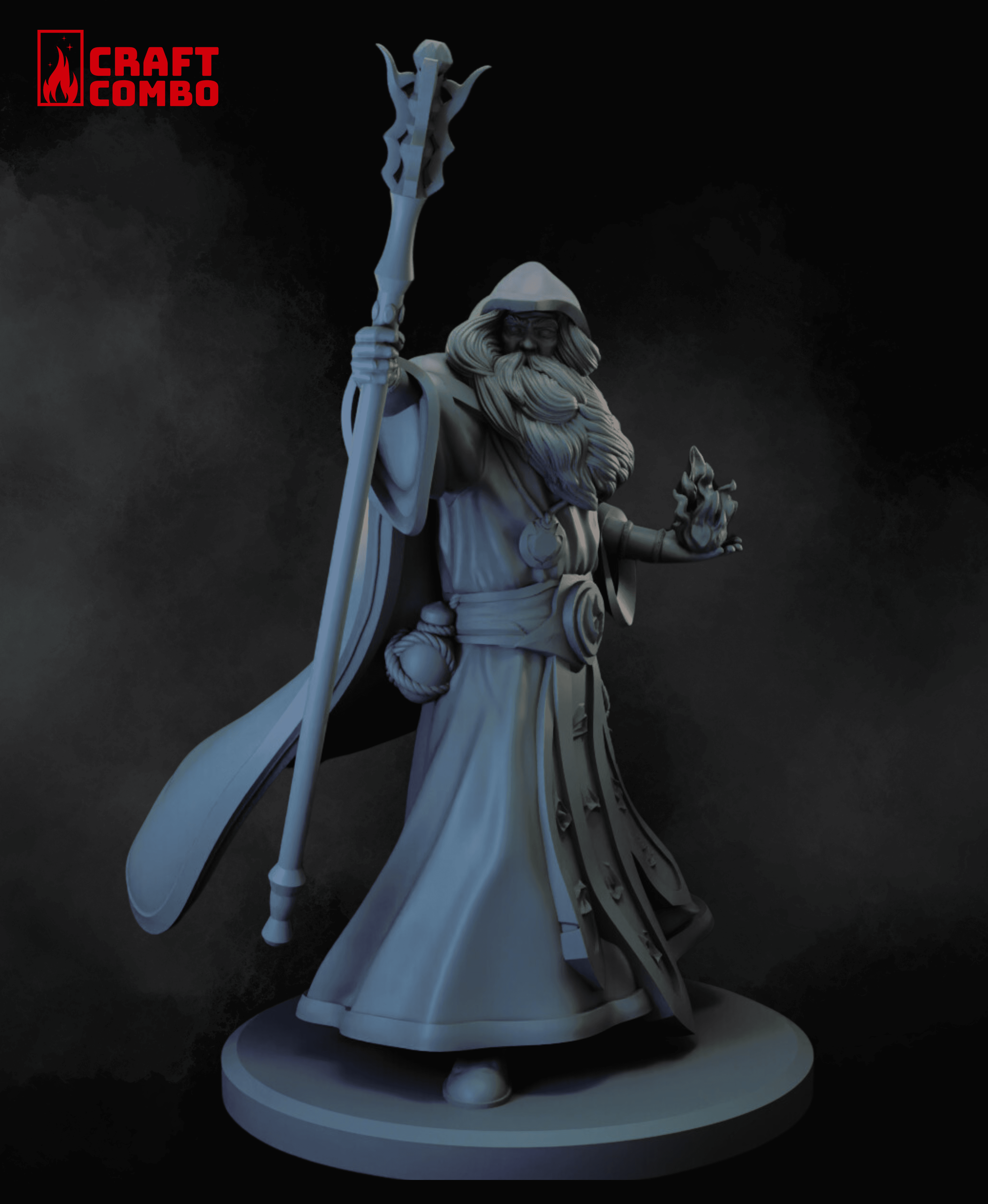 Mage - Wizard - Aurelius Keymind - D&D Mini 3d model