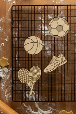Spor Set Cookie Cutter, Biscuit Cutter 3d model
