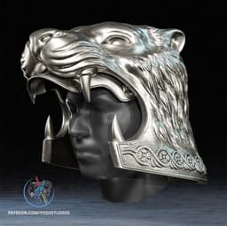 Tigris of Gaul Mask 3D Printer STL File 3d model