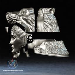 Tigris of Gaul Mask 3D Printer STL File 3d model