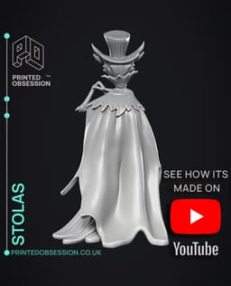 Stolas - Helluva Boss - 32mm Scale Presupported Miniature 3d model